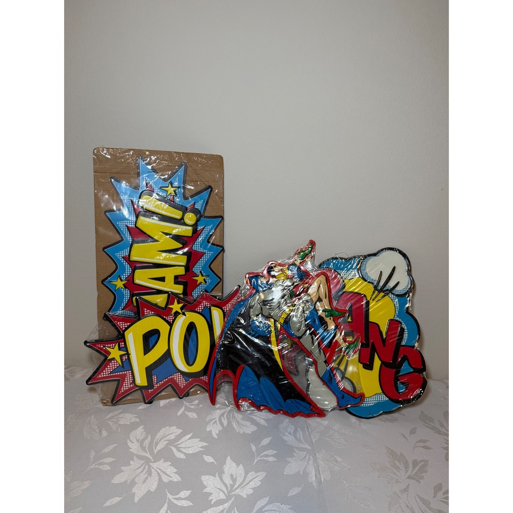 NEW DC Comics Batman Robin Metal Wall Decor Signs Set of 4